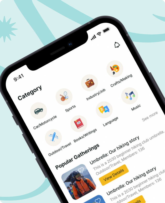 Korian gathering app